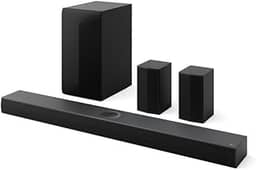 Home Theater Soundbar LG Dolby Atmos, 500W RMS, 5.1.1 Canais, DTS X, Caixas Traseiras, AI Sound Pro, WOW Sinergy, Bluetooth 5.1, HDMI - S70TR
