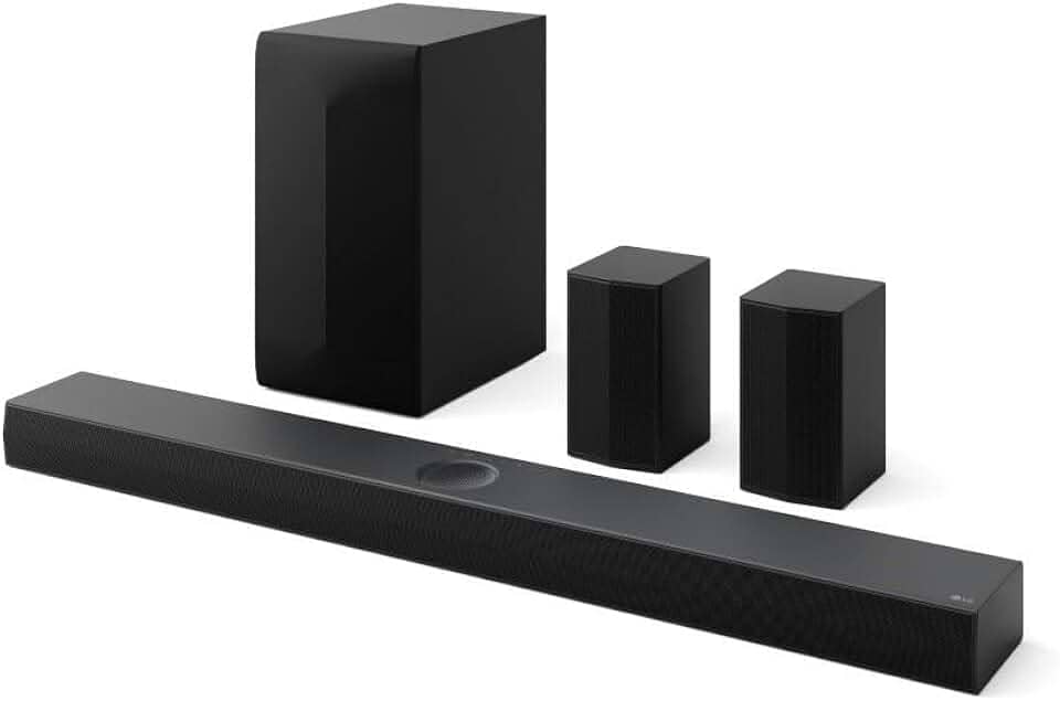 Home Theater Soundbar LG Dolby Atmos, 500W RMS, 5.1.1 Canais, DTS X, Caixas Traseiras, AI Sound Pro, WOW Sinergy, Bluetooth 5.1, HDMI - S70TR