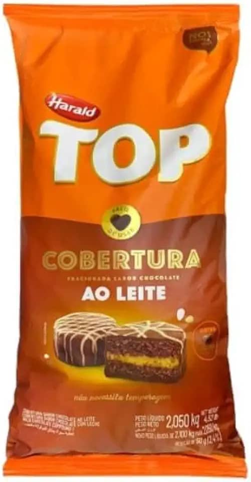 Cobertura Gotas Chocolate ao Leite Top 2,100Kg - Harald