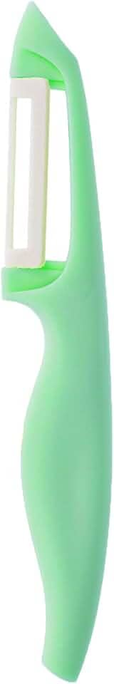 Descascador de lâmina de cerâmica com cabo de plástico, utensílio de cozinha para cozinhar alimentos - Descascador de pele de batata com lâmina de cerâmica - Descascador de faca de maçã giratório