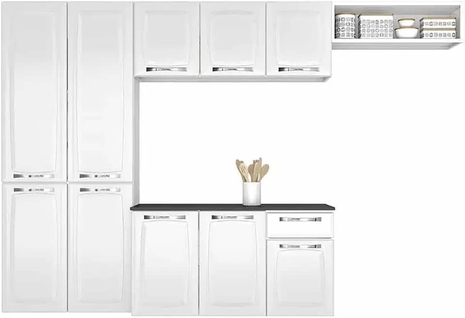 Cozinha Itatiaia Compacta em Aço Amanda 2023 4 Peças Branca