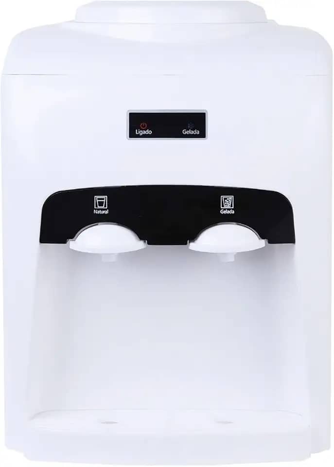 Bebedouro De Água Gelada Elétrico Eletronico 10l E 20l Bivolt Branco | 127/220V para galão