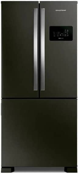 Brastemp Geladeira Brastemp Eclipse Collection Frost Free French Door Inverter A+++ 554 Litros Cor Black Inox - BRO85AE 220V