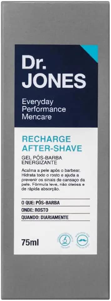 Dr. Jones Recharge After-Shave, Gel Pós-Barba ,75ml, cinza