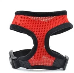 Coleira Peitoral Para Cães E Gatos Ajustável Colete Pet Animais De Pequeno Porte Respirável Para Passeios Tranquilos Sem Estresse Na Cor Vermelha Tamanho PP ao GG (P)