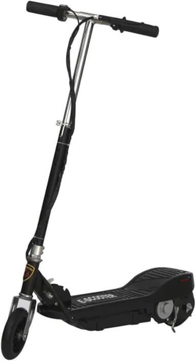 Patinete Elétrico Infantil Dobrável Recarregável, Scooter Motorizado Preto e Cinza, 95x75x37cm