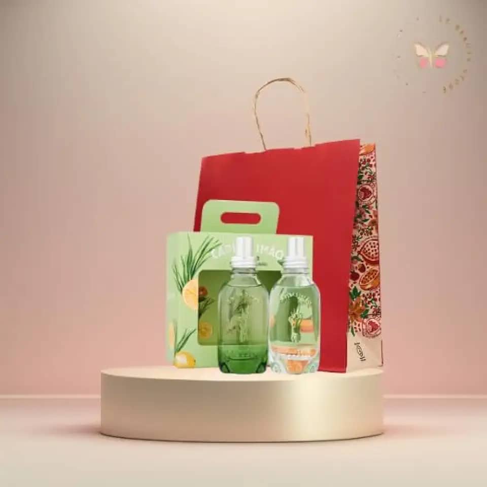 Kit Presente Capim-Limão & Mate Loccitane – Duo de Mini Colônias 30ml Cada, Fragrância Cítrica e Refrescante