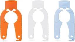 Abridor Ergonômico 3 em 1 – Plástico Resistente – Alívio para Mãos com Artrite, Cozinha, Camping