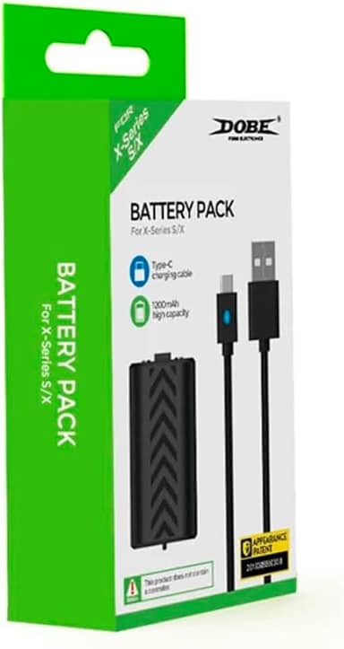 Bateria Recarregável Para Controle Xbox Series + Cabo USB 3 Metros C/LED