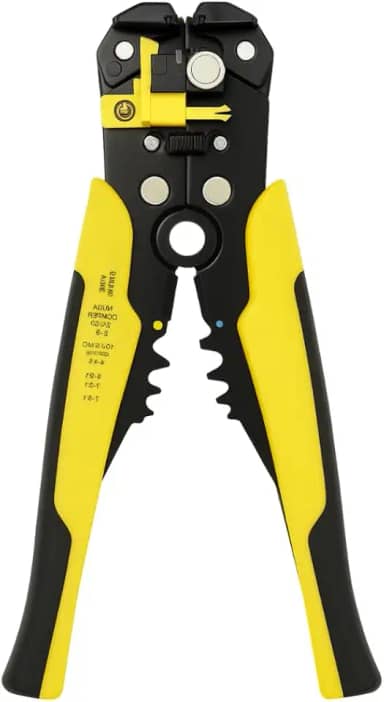 Alicate Decapador 3 em 1 Profissional Automático – Descascador, Cortador e Crimpador com Ajuste Preciso para Fios Elétricos, Terminais e Cabos - Linha Premium