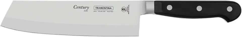 Faca Para Fatiar e Picar 7", Tramontina, Century 24024107, Preto