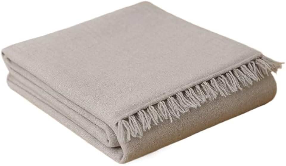 Manta Para Sofá Gigante Luxo 3.0x1.8M Grande 2,40X1,80m 2.10x1.4M Premium De Algodão Capa Decorativa Protetora(M.pop 2,10m x 1,40m cinza clar)