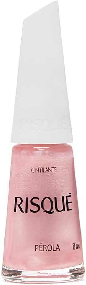 Esmalte Risqué Rosas Cintilantes Pérola 8ml, Risqué, Pérola, 8 ml