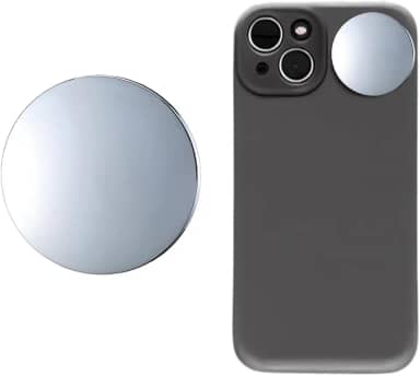 Espelho para selfie vlog para celular adesivo para camera frontal Compatível com iPhone, Samsung e Android Ideal para Selfies com Câmera Traseira, Vlogs, TikTok e Reels