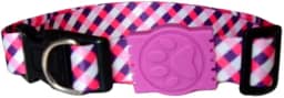 MY PET BRASIL Coleira Para Cachorros G Coleira Ajustável Pink & Purple Passeio E Viagem Confortável E Resistente