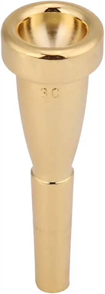 HEEPDD Bocal de Trompete para Tamanho 3C, Formato Confortável da Cabeça de Bala, Acessório de Instrumentos Musicais para Tamanho 3C, Formato Confortável da Cabeça de Bala, Acessório de Instrumentos