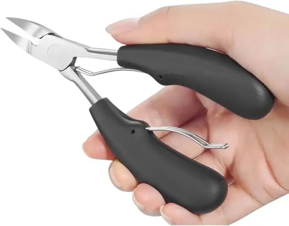 Alicate Cortador e Desencravador de Unha Pé Mão Dedão Aço Inox Profissional, Cort unha grossa