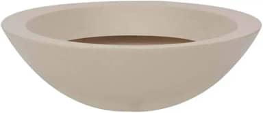 Vasart Malta Vaso de Flores Bowl, Granito Areia, 36x12cm