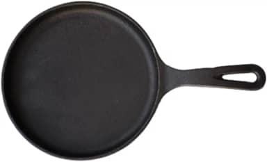 Frigideira Ferro Tapioca Tapioqueira Chapa Pra Bife Carne Ovos Tapioca 20 cm Cabo Ferro