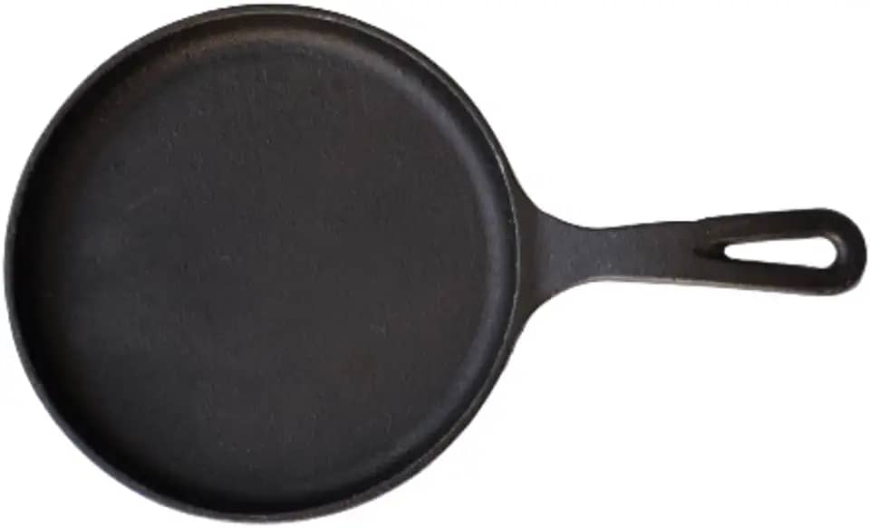 Frigideira Ferro Tapioca Tapioqueira Chapa Pra Bife Carne Ovos Tapioca 20 cm Cabo Ferro