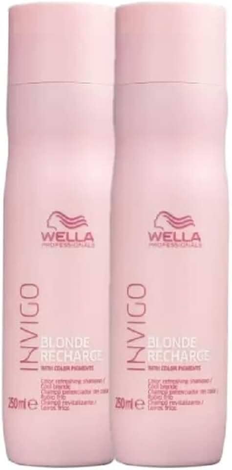 Kit Wella Professionals Invigo Blonde Recharge - Shampoo Desamarelador 250ml (2 Unidades)