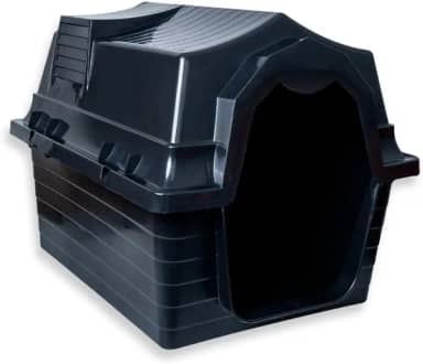 Casinha para Cachorro Grande N6 Desmontável com Proteção UV, Casa Pet Resistente para Área Externa e Interna(Preta)