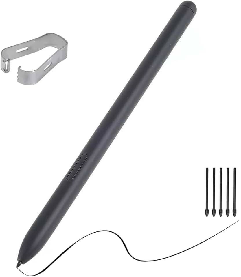 Caneta Touch S-Pen Para Galaxy Tab S6 Lite (Sm-P615 Sm-P620) C/Sensor Pressão + Pontas - Preto