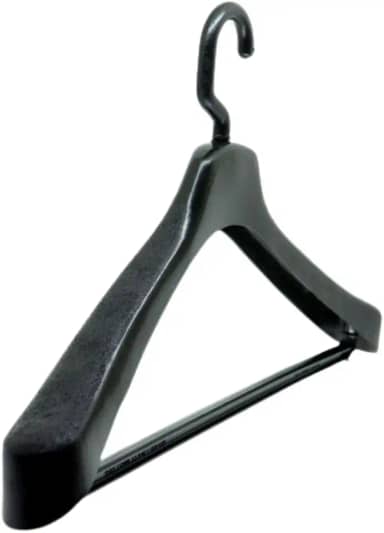 Kit 10 Cabides Terno Casaco Blazer Luxo Com Gancho Giratório Preto