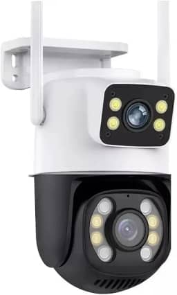 Câmera de Segurança Dupla Wi-fi Smart Angulo Duplo A28B 3mp Icsee