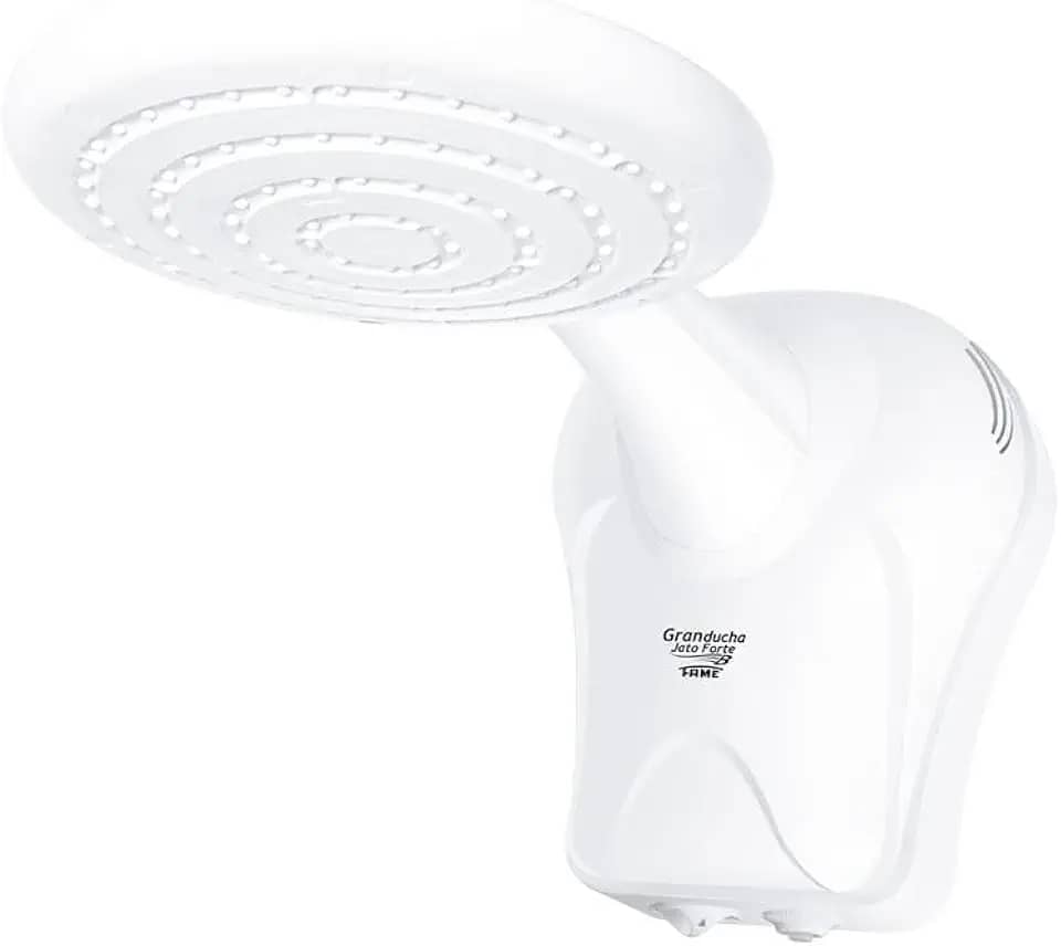 CHUVEIRO ELETRÔNICO GRANDUCHA JATO FORTE COM REISTÊNCIA BLINDADA – 220V 4.400W - FAME