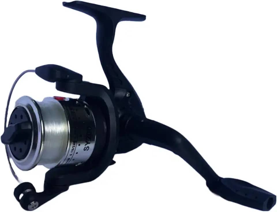 MOLINETE DE PESCA ULTRA LIGHT TAUE SY200 PRATA - 3 ROLAMENTOS COM LINHA