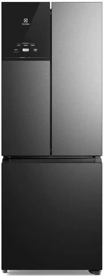 Geladeira Electrolux Frost Free Inverter 480L Efficient AutoSense 3 Portas Black Inox Look (IM7B) 127V