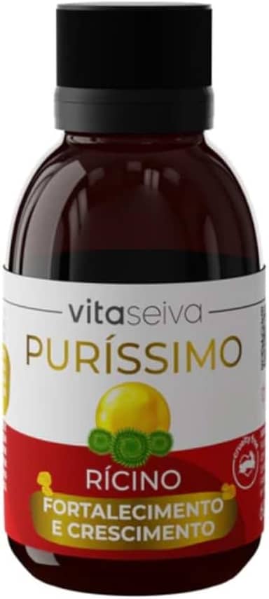 Oleo De Rícino Capilar Umectação Purissimo 100% Natural Crescimento E Força Óleo de Rícino para Cabelos Ressecados 60ml