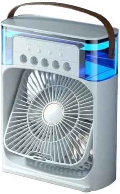 Mini Ar- condicionado de Ar Ventilador e Umidificador Portátil com Timer para Ambientes Pequenos