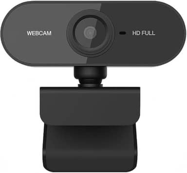 Webcam Full HD 1080p Com Microfone e Foco Automático Câmera USB para Computador Notebook e Desktop Ideal para Aulas Online Reuniões Streaming e Videoconferências Plug & Play Premium