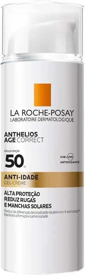 La Roche Posay, Anthelios Age Correct, Protetor Solar Facial, Fps 50, Sem Cor