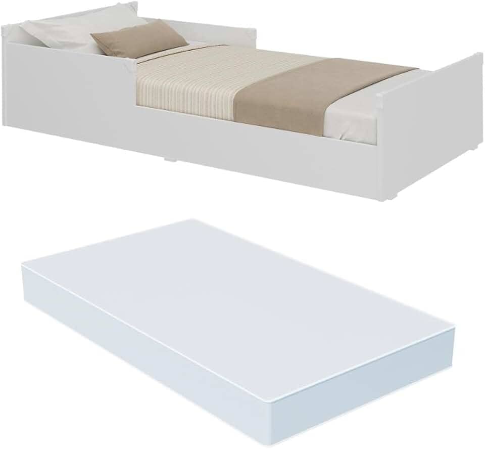 Cama Infantil com Colchão Incluso Mp4112 Nina Multimóveis Branca