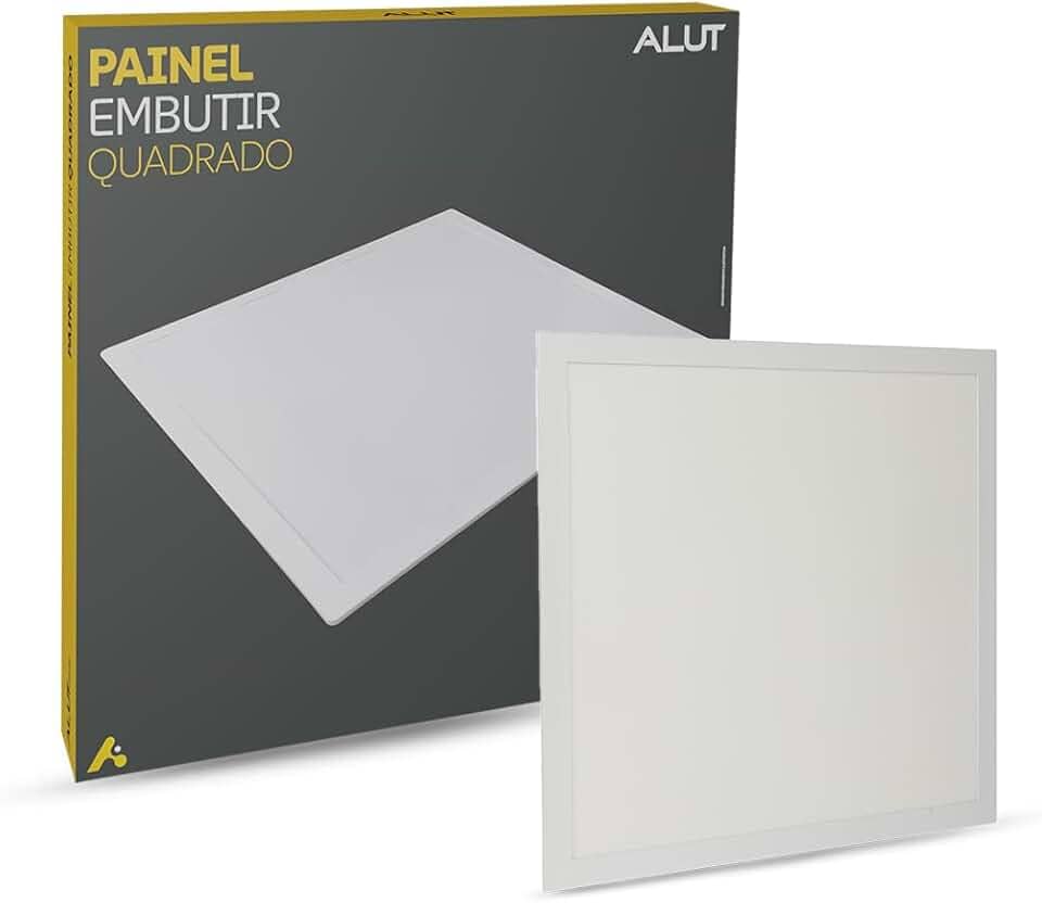 Painel Led Plafon 18w/25w/36w ou 50w 6500k Branco Frio 110v/220v Bivolt Embutir/Sobrepor Branco Alut By Avant (Embutir, 18w)