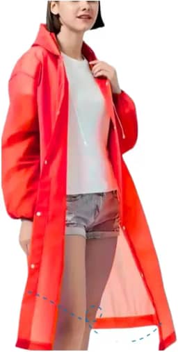 Capa de Chuva Grossa Reutilizável Grande e Comprida Adulto Não Rasga Guarda Chuva Corta Vento