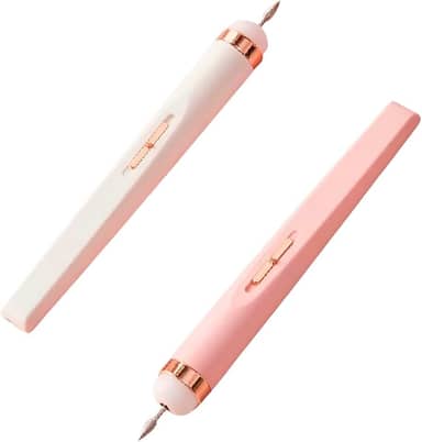 Lixa Elétrica Unha Cutícula Mão Pé Manicure Recarregável Cor:Branco