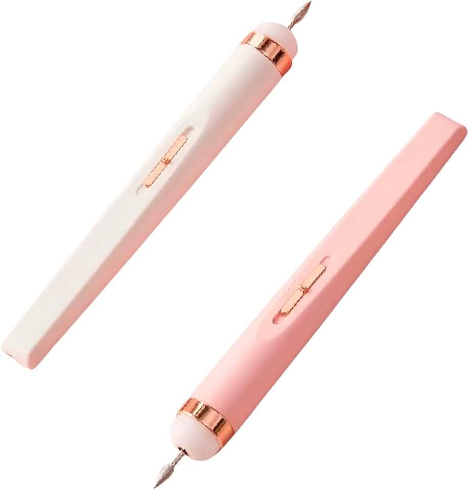 Lixa Elétrica Unha Cutícula Mão Pé Manicure Recarregável Cor:Branco