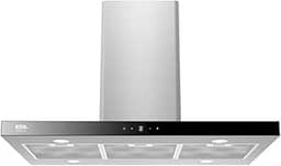 Coifa e Depurador de Ilha Eos 90cm Premium com Painel Digital Touch e Vazão de 1200m³/h Inox Eco91itdi 220v