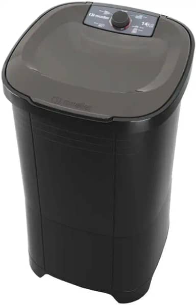 Mueller Máquina de Lavar Roupa Semiautomática Tanquinho 14 kg Preto 220V MLT14B