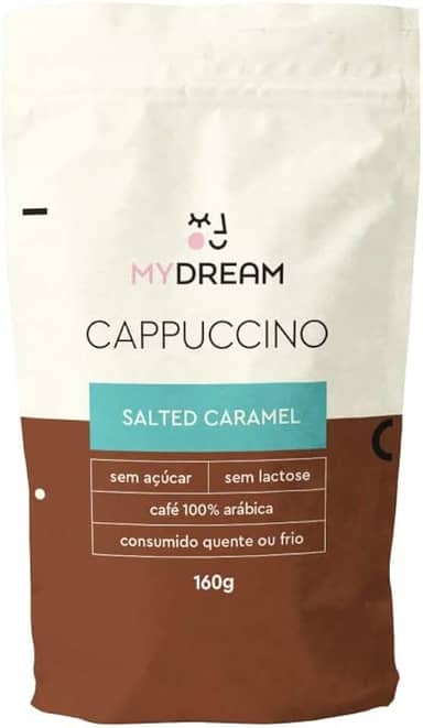 Cappuccino sem Açúcar e sem Lactose de Caramelo 160g - My Dream