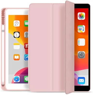 WB Capa iPad 7a, 8a e 9a Geração 10.2″ - Premium Slim Antichoque com Compart. para Pencil - Rosa