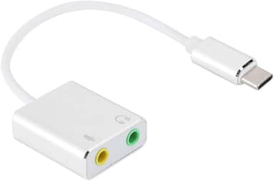 RiToEasysports Tipo -C No Drive Audio Adapter da Placa de Som Estéreo Com Processamento Virtual 7.1 para Usuários de Telefones Celulares