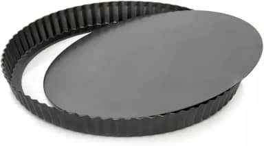 Forma de Torta com Fundo Removível Antiaderente Revestimento Teflon 24cm Para Preparar Tortas Bolos e Sobremesas Com Facilidade