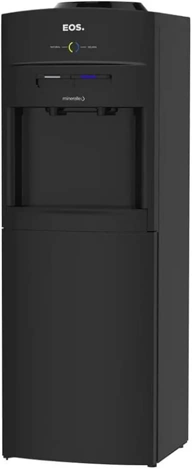 Bebedouro de Coluna para Garrafão Compacto Eos Mineralle Compressor Preto Ebc05pc 110v