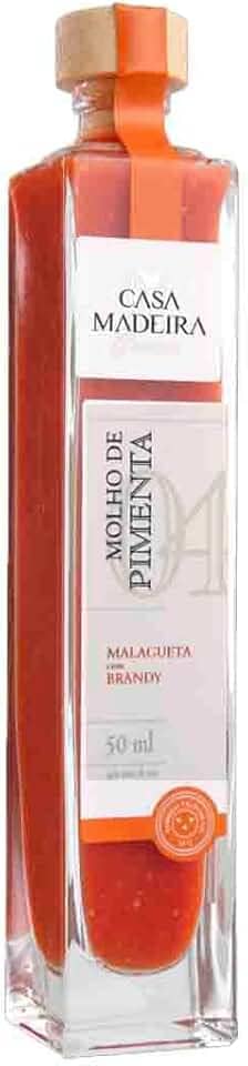 Molho de Pimenta Malagueta com Brandy Casa Madeira 50ml