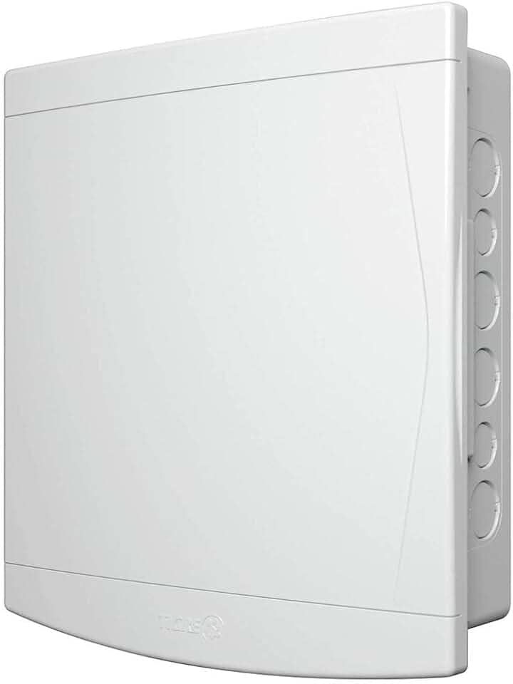 Quadro de Distribuição de Embutir 12/16 Disjuntores Branco